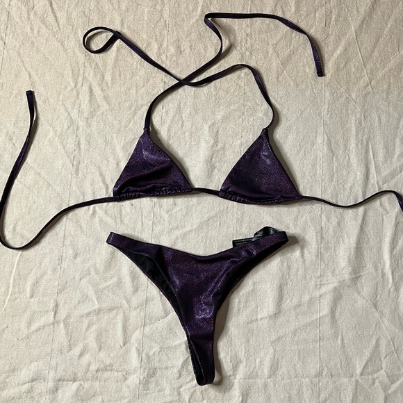 ASOS Other - ASOS PURPLE SPARKLE BIKINI- size 2